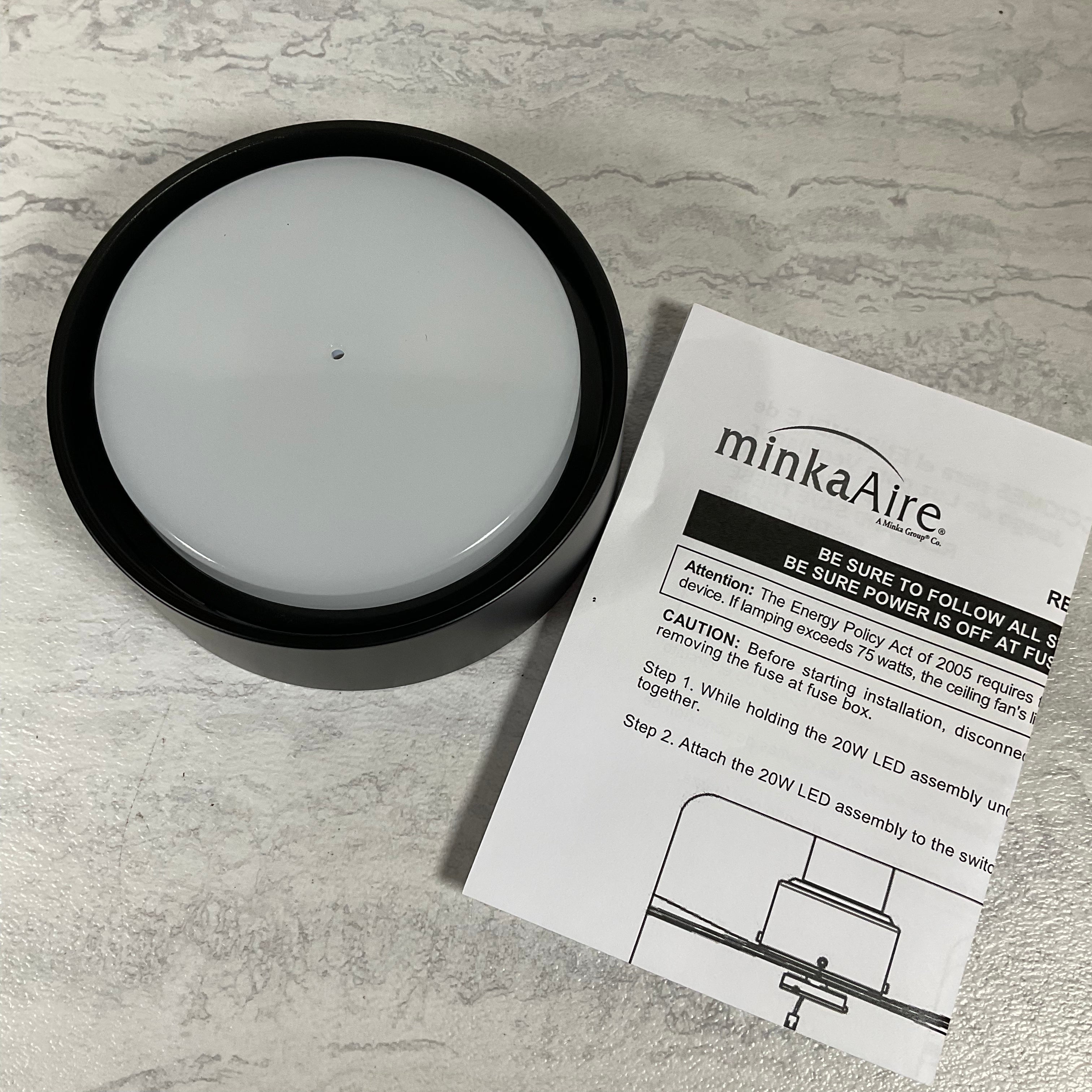 Minka-Aire Simple Light Kit Only For F787 - Coal - K9787L-CL (7016937324727)